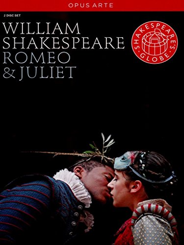 DVD cover for "Romeo and Juliet" featuring actors dressed in period costumes kissing.