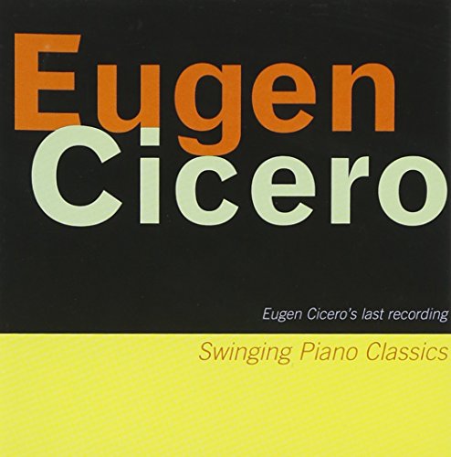 "Eugene Cicero CD cover with black and yellow background and artist's name."
