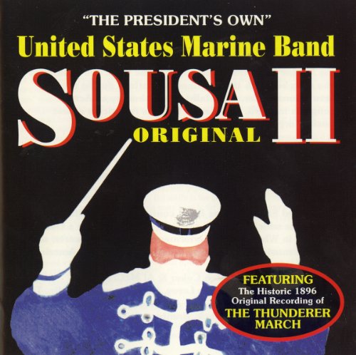 "CD cover featuring a conductor in a blue uniform against a black background."