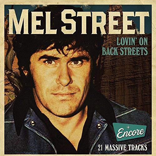 "CD cover with a man wearing a denim jacket, titled 'Mel Street - Lovin' On Back Streets'."