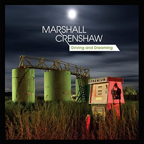 Vinyl album cover with rural scene and silos at night.