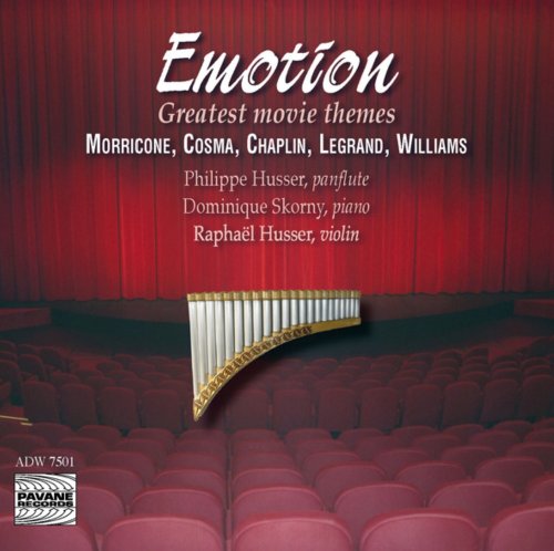 "CD cover featuring a red theater with a panflute on stage."