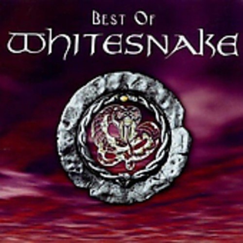 "CD cover with 'Best of Whitesnake' title, featuring a snake wrapped around a woman."