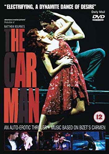 DVD cover for "The Car Man" featuring a man and woman in a dramatic dance pose.