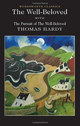 The image depicts a book cover featuring a painting of a coastal village scene.