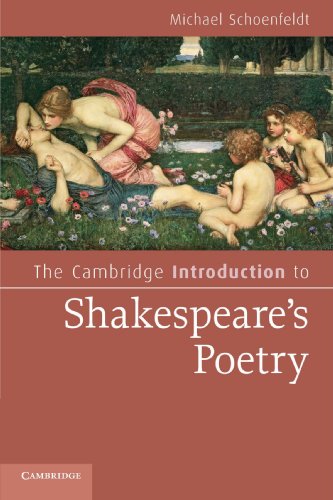 Book cover with Renaissance painting of figures in a garden, on a red background.