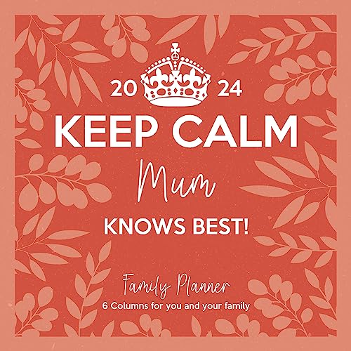 Keep Calm Calendar 2024 Month to a View Family Planner 30cm x 30cm