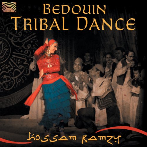 CD cover with a dancing woman and musicians, titled "Bedouin Tribal Dance".