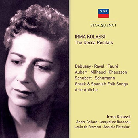 Kolassi Irmer - Irma Kolassi - The Decca Recitals [CD]