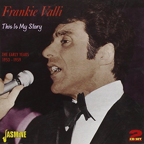 "CD cover featuring Frankie Valli singing into a microphone, wearing a black tuxedo."
