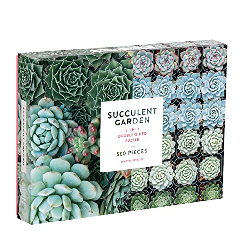 Abrexin Succulent Garden 2-sided 500pc Puzzle, ERROR:#N/A
