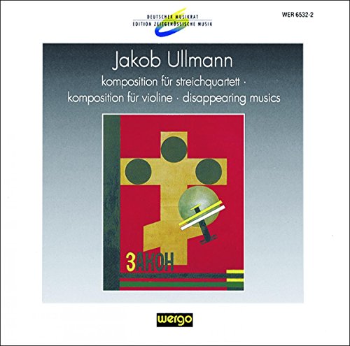 A CD cover with abstract geometric shapes and text "Jakob Ullmann" on a gradient background.