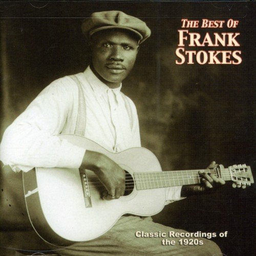 "CD cover featuring sepia-toned photo of man holding guitar, wearing cap and suspenders."
