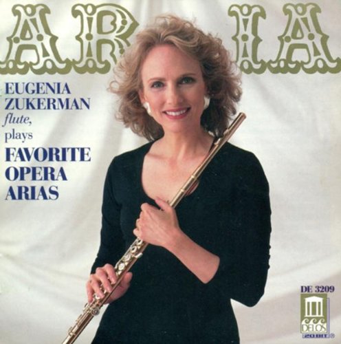 CD cover featuring a woman holding a flute, wearing a black dress.