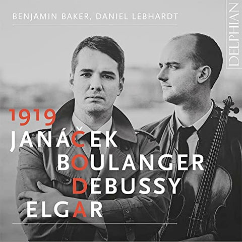 Benjamin Baker  Daniel Lebhard - 1919 Coda Janacek / Boulanger / Debussy / Elgar [CD]