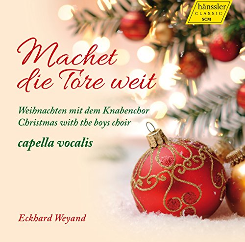 A Christmas CD cover featuring a red ornament and decorated tree branch.