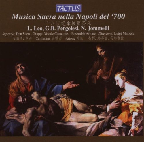 Compact disc titled "Dan Shen - Ensemble Arione - MUSICA SACRA A NAPOLI" with CD packaging.