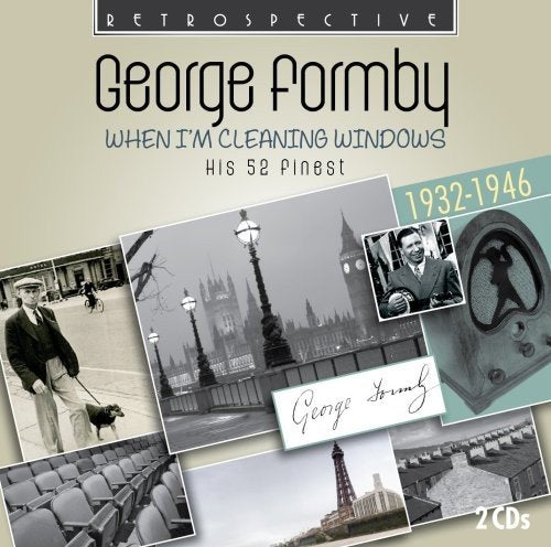 "Album cover with collage of black and white photos and beige background."