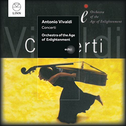 CD cover featuring a woman carrying a cello, with yellow and black background.