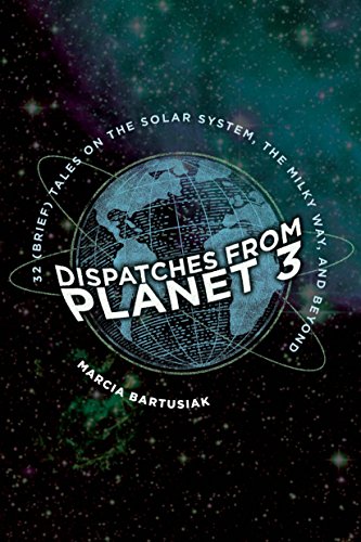 The image depicts a book cover featuring a blue Earth with orbiting lines.
