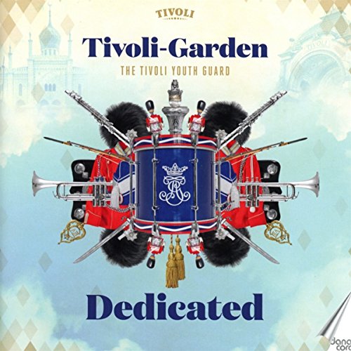 "CD cover featuring a blue drum surrounded by guards and musical instruments."