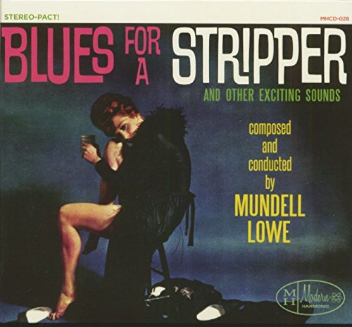"CD cover for 'Blues for a Stripper' soundtrack, featuring a man and three women."
