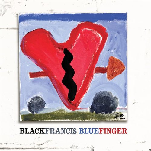 Album cover with red heart, pierced by arrow, on blue background, with artist's name below.