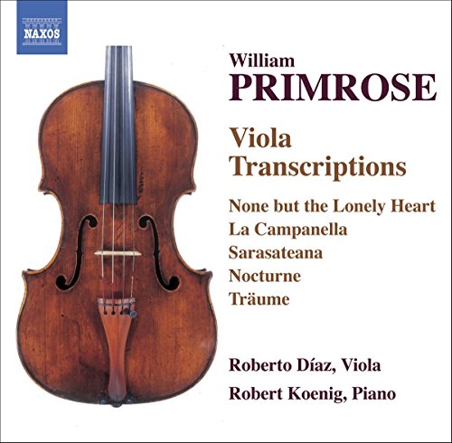 CD cover with a viola image and text on a white background.