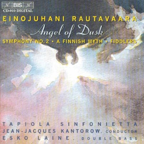 "CD cover featuring an angel with wings outstretched in a cloudy background."
