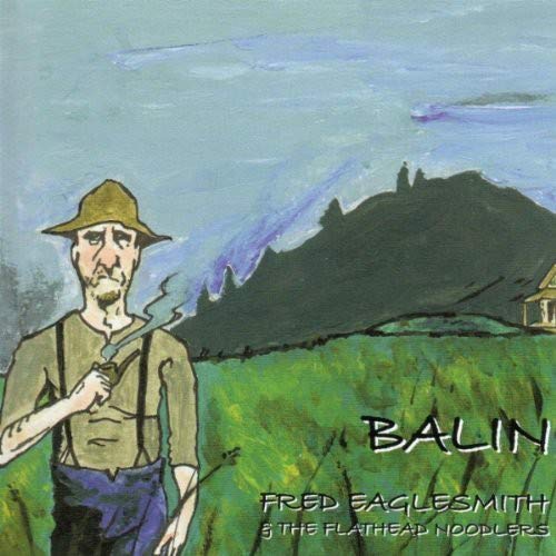 "Album cover art: man in hat holding pipe, green landscape, 'Balin' text."