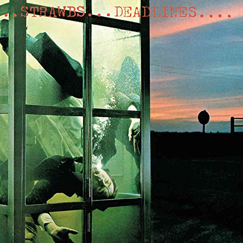 "CD case and booklet pages with 'Strawbs' and 'Deadlines' text, featuring band members."
