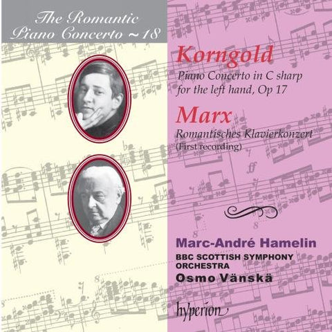 Marc-andre Hamelin; Osmo Vansk - Korngoldmarxthe Romantic Piano Conc 18 [CD]