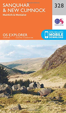 OS Explorer Map 328 Sanquhar and New Cumnock (OS Explorer Active Map)