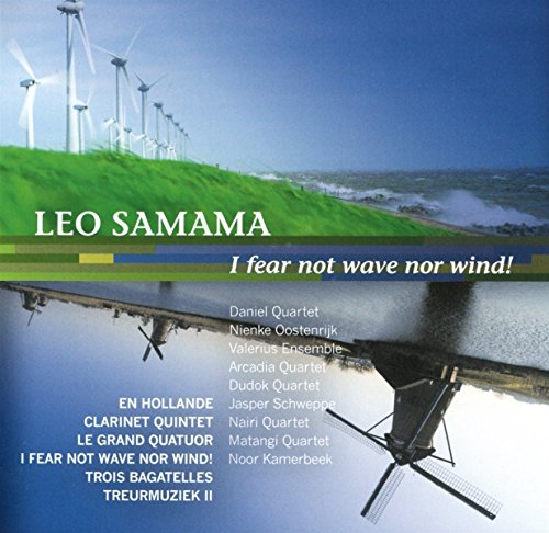 CD cover featuring wind turbines and a mill, with white text on blue background.