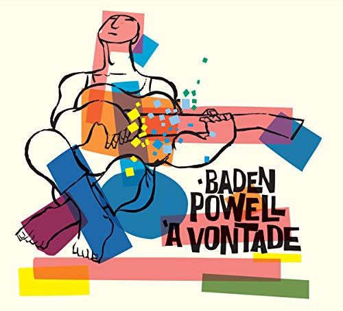 "Album cover art featuring abstract line drawing of a man playing guitar."
