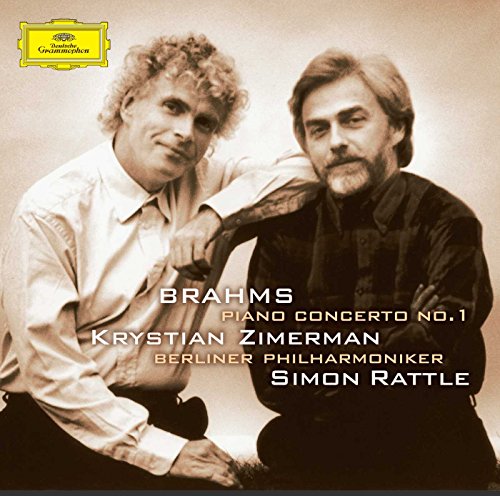 "Sepia-toned album cover featuring two men, with text and a yellow logo."