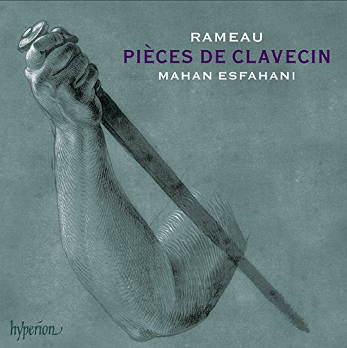 "CD cover with a monochrome green-toned image of a hand holding a tuning fork."