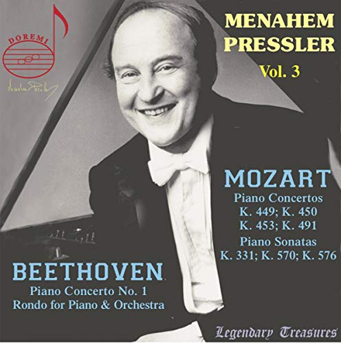 Menahem Pressler - Wolfgang Amadeus Mozart, Ludwig van Beethoven: Menahem Pressler, Vol. 3 [CD]
