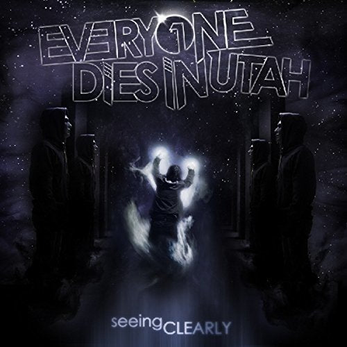 "CD cover art with a glowing figure surrounded by silhouetted figures."
