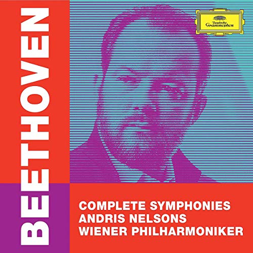 "CD cover featuring a purple-tinted Beethoven portrait on a blue background with red and purple accents."