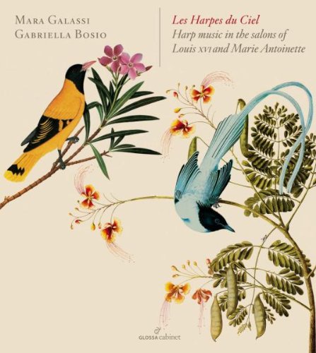 A CD cover featuring two birds on branches with flowers on a beige background.