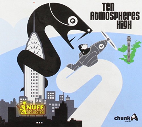 "Album cover art featuring a cartoon plane flying through a giant number 2."
