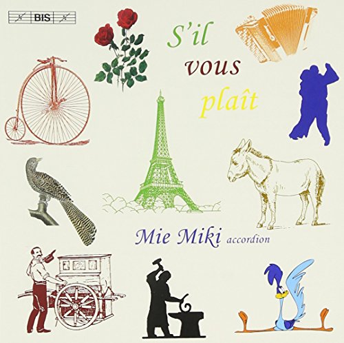 "CD cover with various illustrations and the title 'S'il vous plaît' on a beige background."