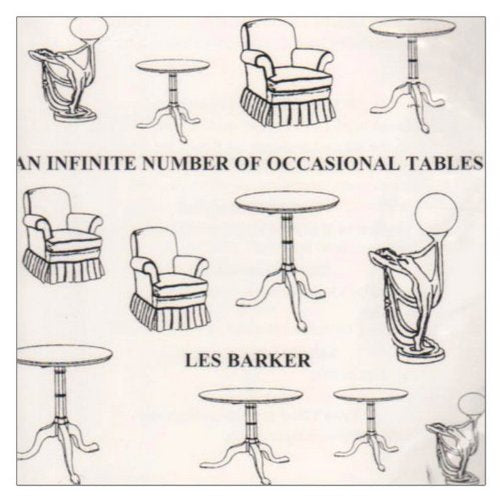 "Album cover featuring illustrations of tables, chairs, and lamps on a cream background."