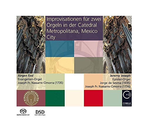 A CD cover featuring a grid of colors and ornate organ pipes.