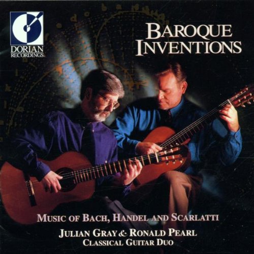 CD cover featuring two men playing guitars, titled "Baroque Inventions".