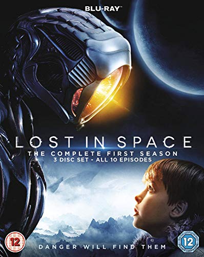 "Blu-ray cover featuring a robot and a child against a planet backdrop."