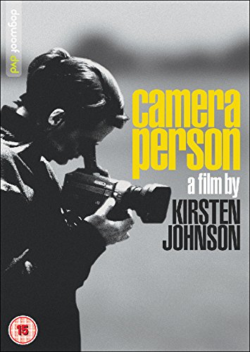 DVD cover with a black-and-white image of a woman holding a camera.
