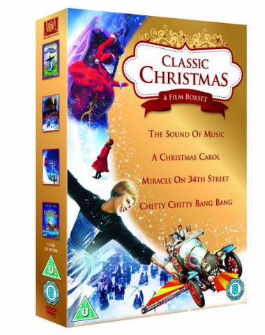 Classic Christmas 4 Film Collection: The Sound of Music, A Christmas Carol, Miracle on 34th Street and Chitty Chitty Bang Bang [DVD] [1965]