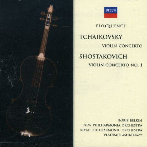 CD cover featuring a violin and text on a split black and white background.